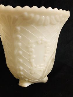 Large Napco milk glass vase