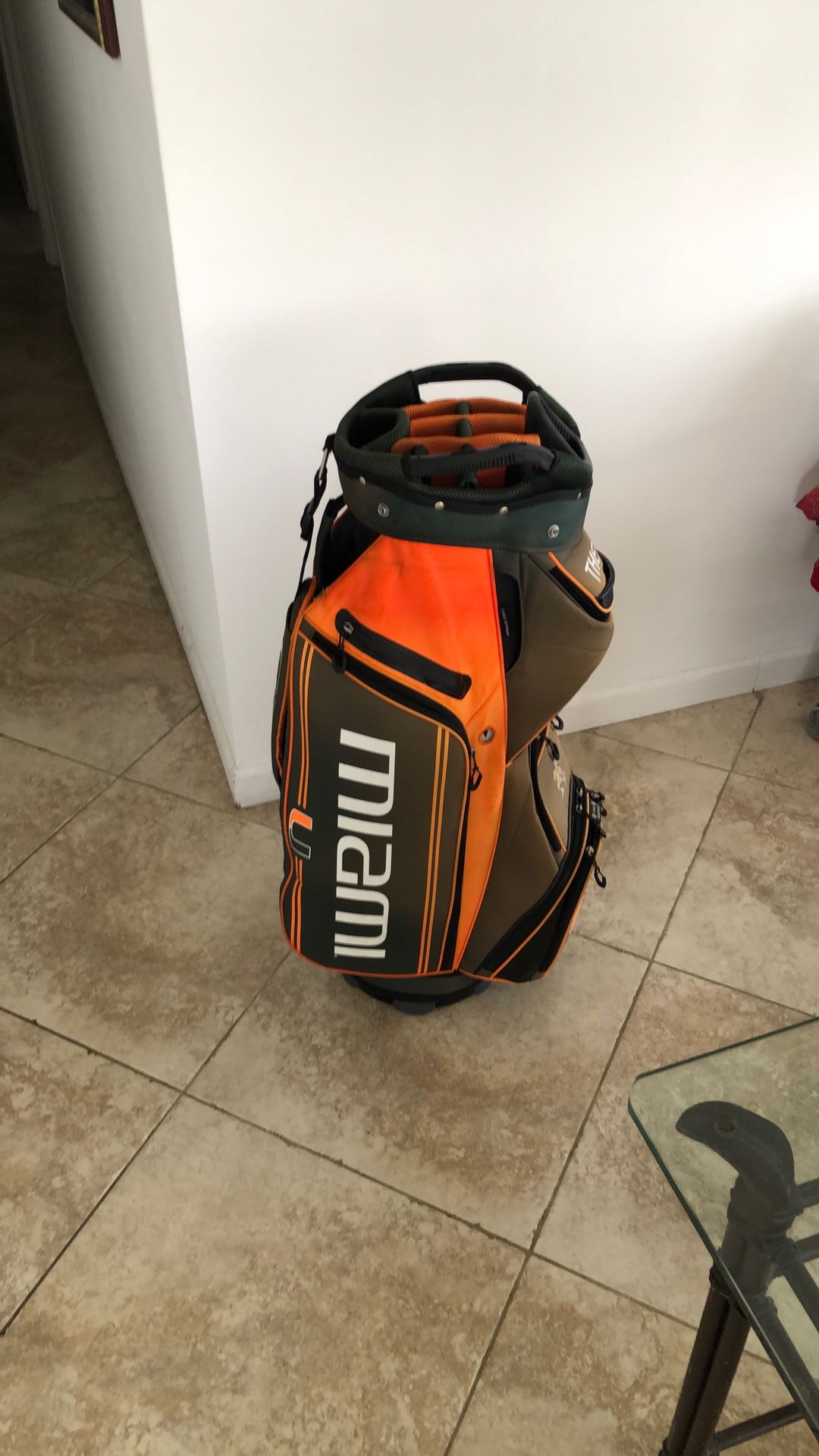 Miami Canes 14 Slots Golf Bag Very Good Condition