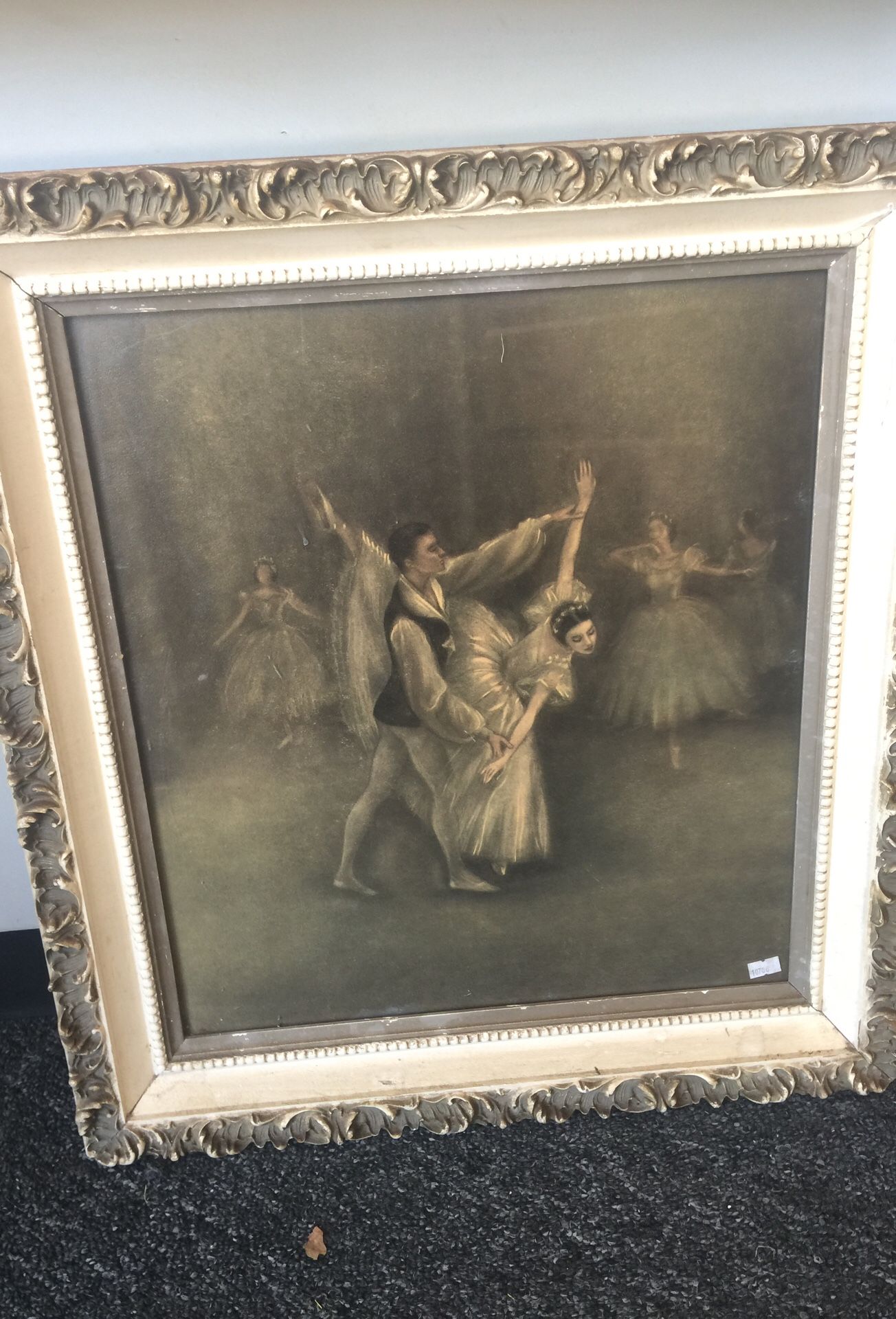 Antique Ballet Dance Painting