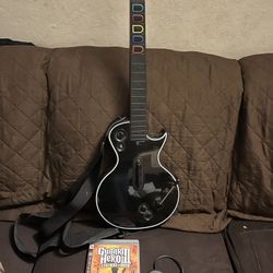 Guitar Hero Les Paul Gibson Wireless PS3 Sony Playstation 3 With Dongle