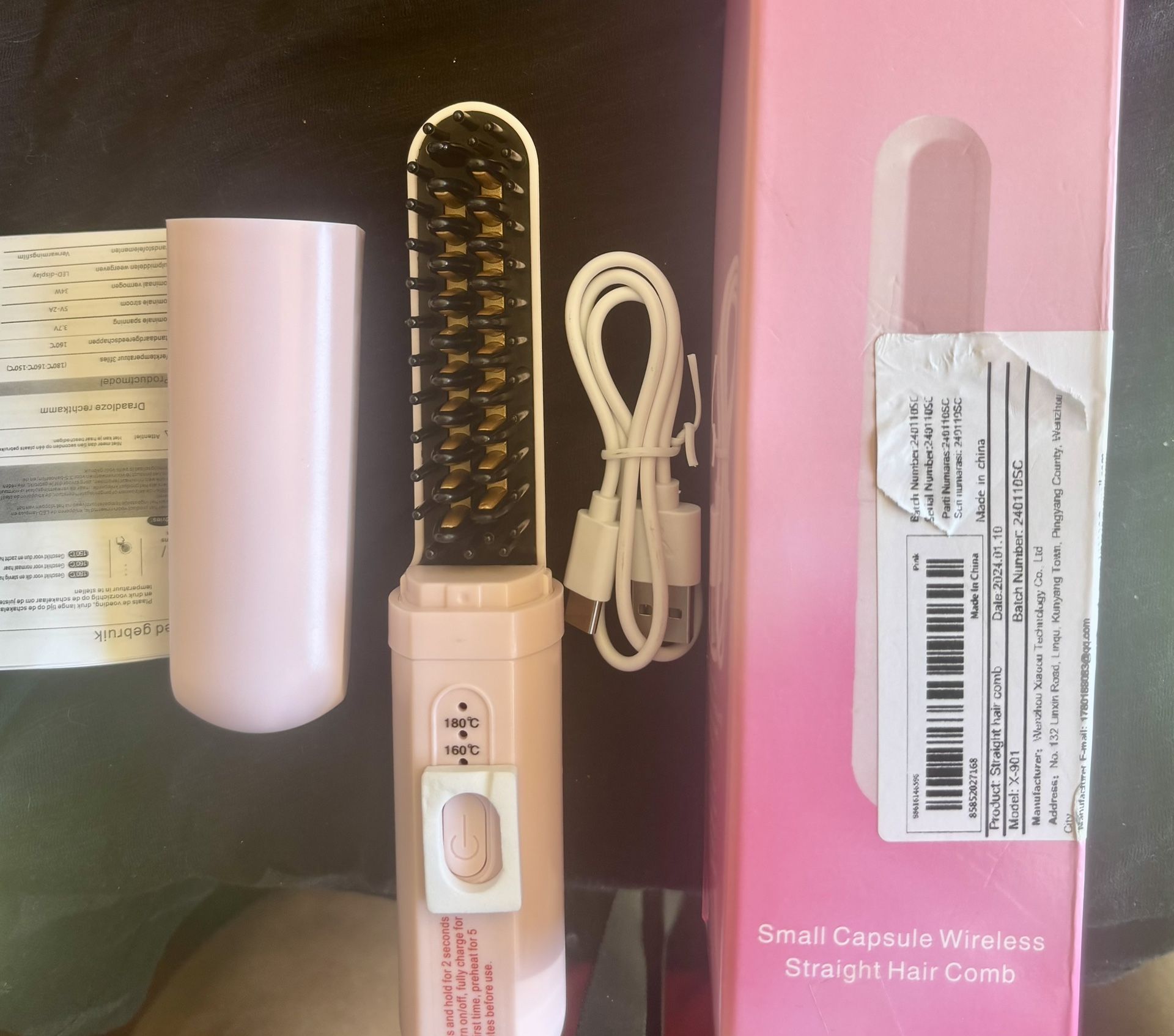 Wireless Straight Hair Comb
