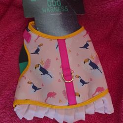 NEW PINK DOG Dress Harness Sz M