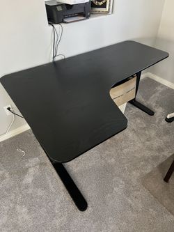 Black L Shaped Desk