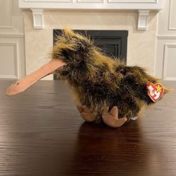 Beak the Kiwi Bird 1998 Ty Original Beanie Buddy with All Tags Attached Mint 