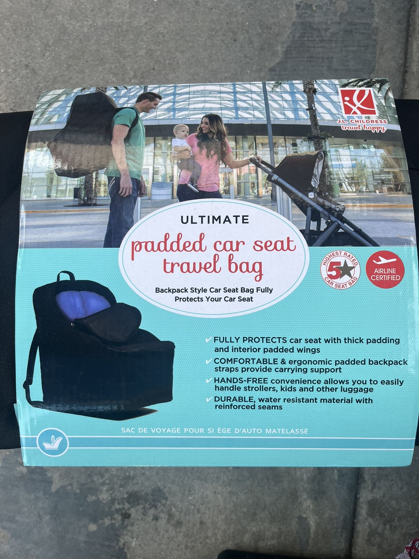 Padded Car Seat Travel Bag