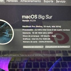 MacbookPro Mid 2014