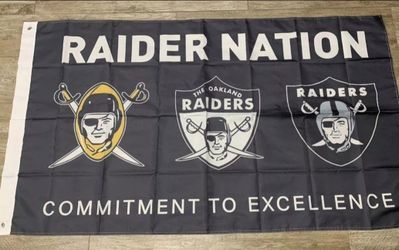 Raiders Nation Flag 5ftx3ft $20 Firm On Price