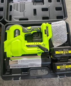 New SILVEL 2" Cordless Brad Nailer, 2-in-1 21V Brad Nailer Stapler 2, 4.0Ah Battery, Nails, 18G Staples. Retails Around $150 with Taxes