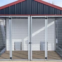 10x12 2 Run Dog Kennel New