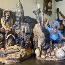 Gold Miners, Shade lamp.  Great Father’s Day Gift
