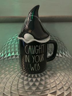 Rae Dunn Mug with topper.
