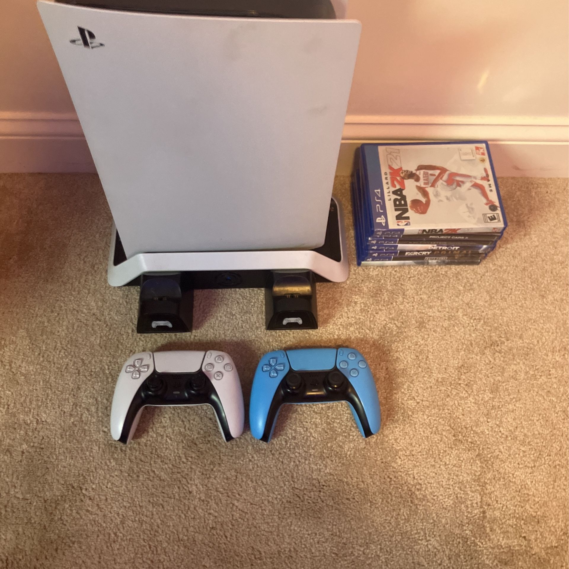 Ps5 2 Controllers And A Few Games