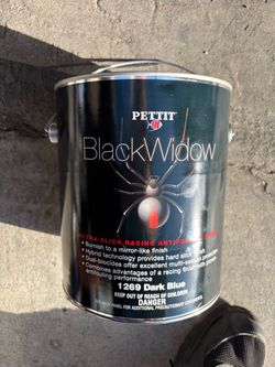 4 gallons black spider marine paint