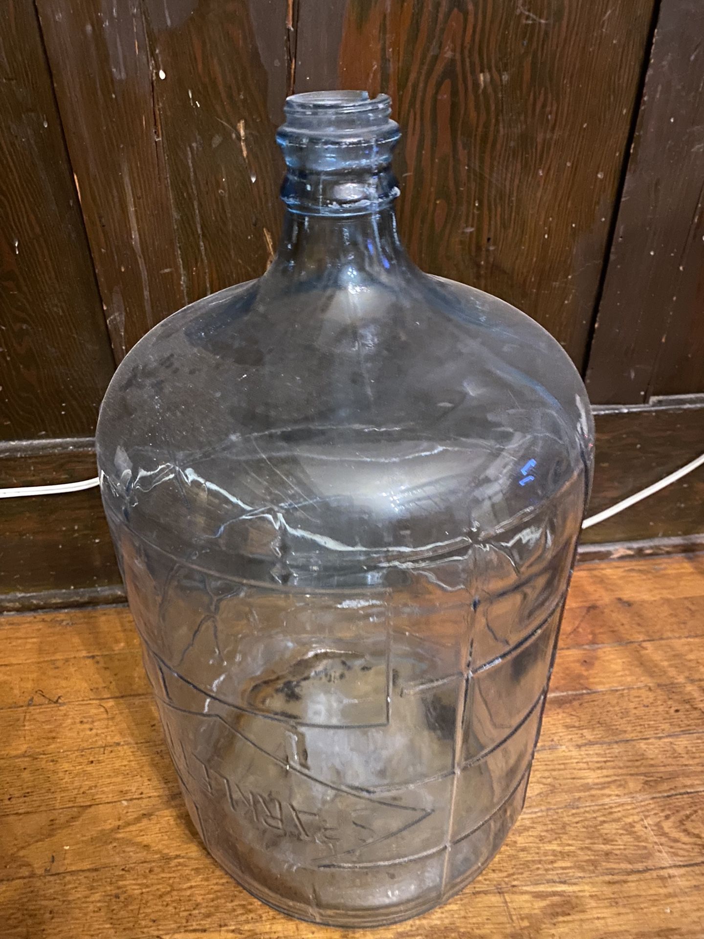 Vintage Glass 5g Sparkletts Water Bottle