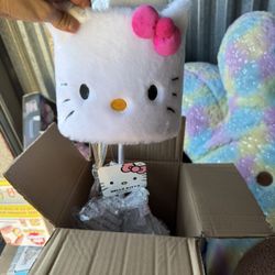 Hello Kitty Plush Table Lamp 15" H - Adorable Plush Light for Kids' Rooms