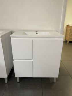 SALE ~ Modern PVC Bathroom Vanity - 30 inches