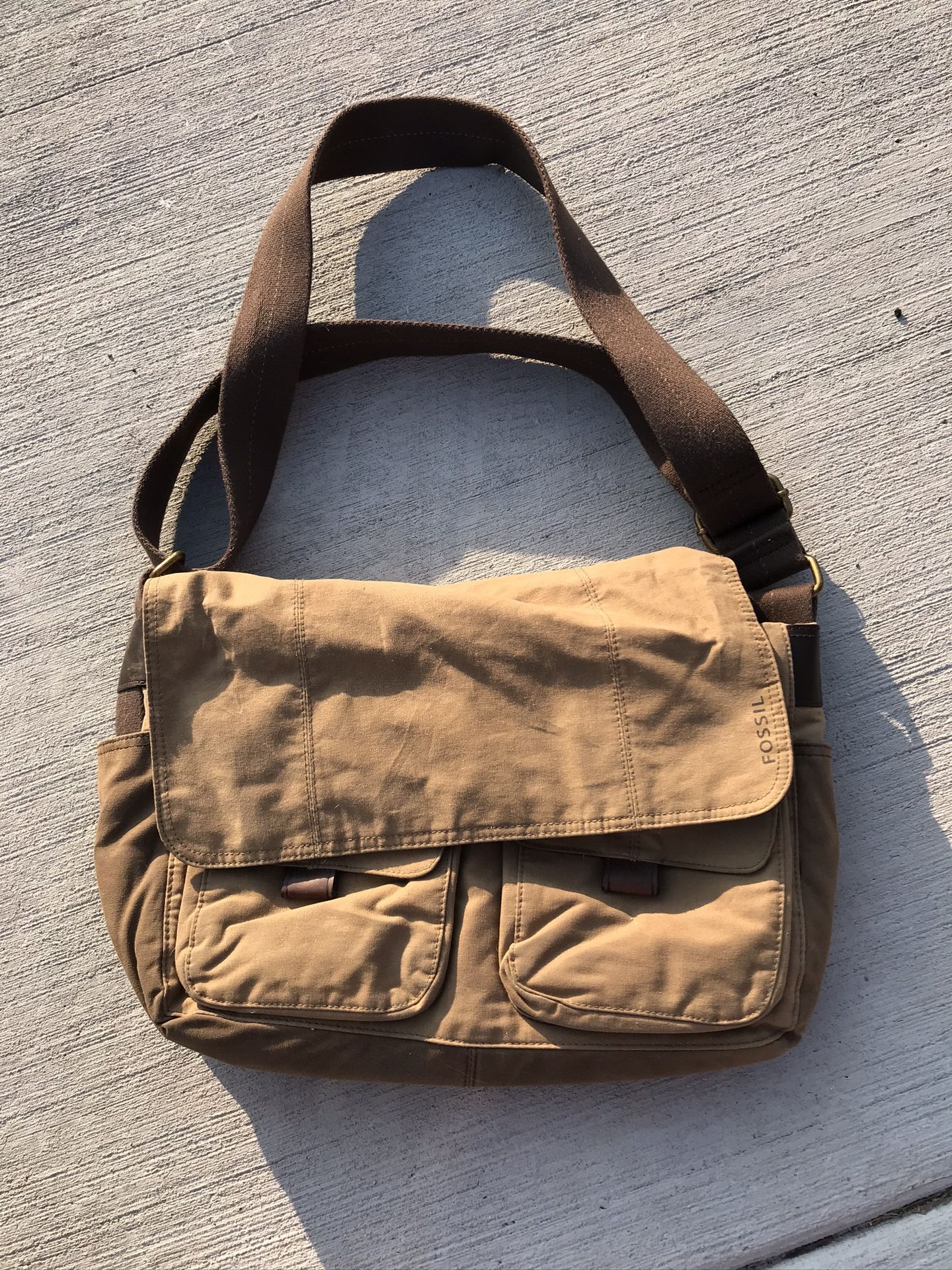 Authentic Fossil Messenger Bag