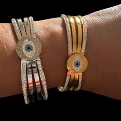 Stainless Steel. Gold Plated Evil Eye To Keep All Evil Eye Away  Bracelet $20 Each