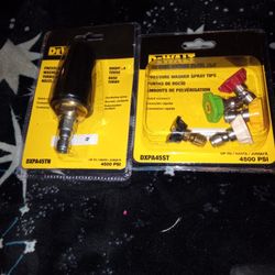 Pressure Washing Terminal Spray Nozzle And Assorted Pressure Washer Spray Tips