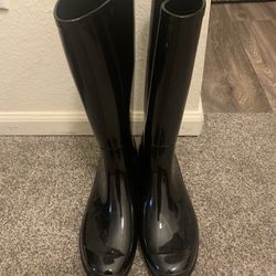Women Black Rain Boots