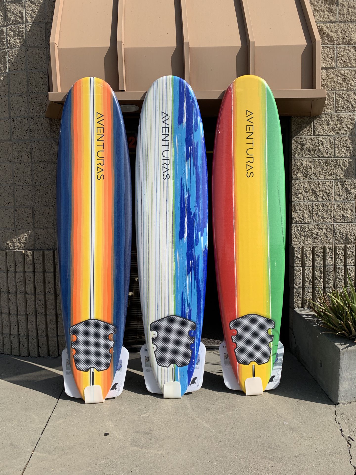Aventuras Surfboards available in 3 sizes