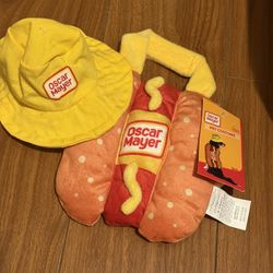 Oscar Mayer Pet Costume - Extra small With Hat 