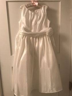 Ivory First Communion or Flower Girl Dress, Size 6