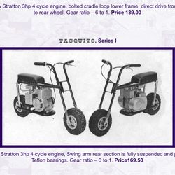 1965 Vintage Steens Minibike 