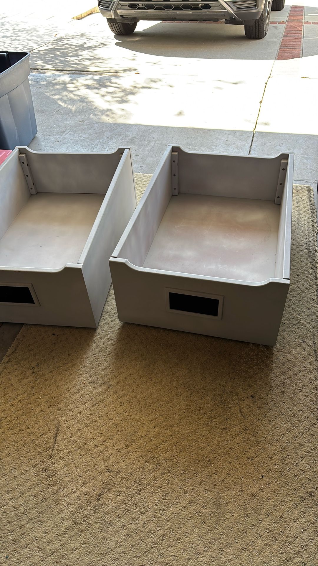 Two Pottery Barn Storage Drawers