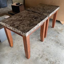 Solid Matching End Tables 