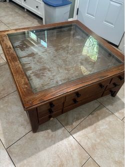 Free coffee table  has a display top