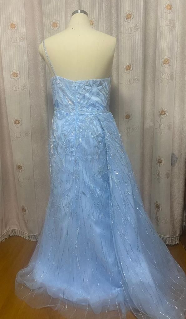 Baby Blue Mermaid Dress Size 8/10