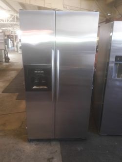 Refrigerator brand Kicheaid measures 36 wide and 70 high 3 months warranty delivery and installation