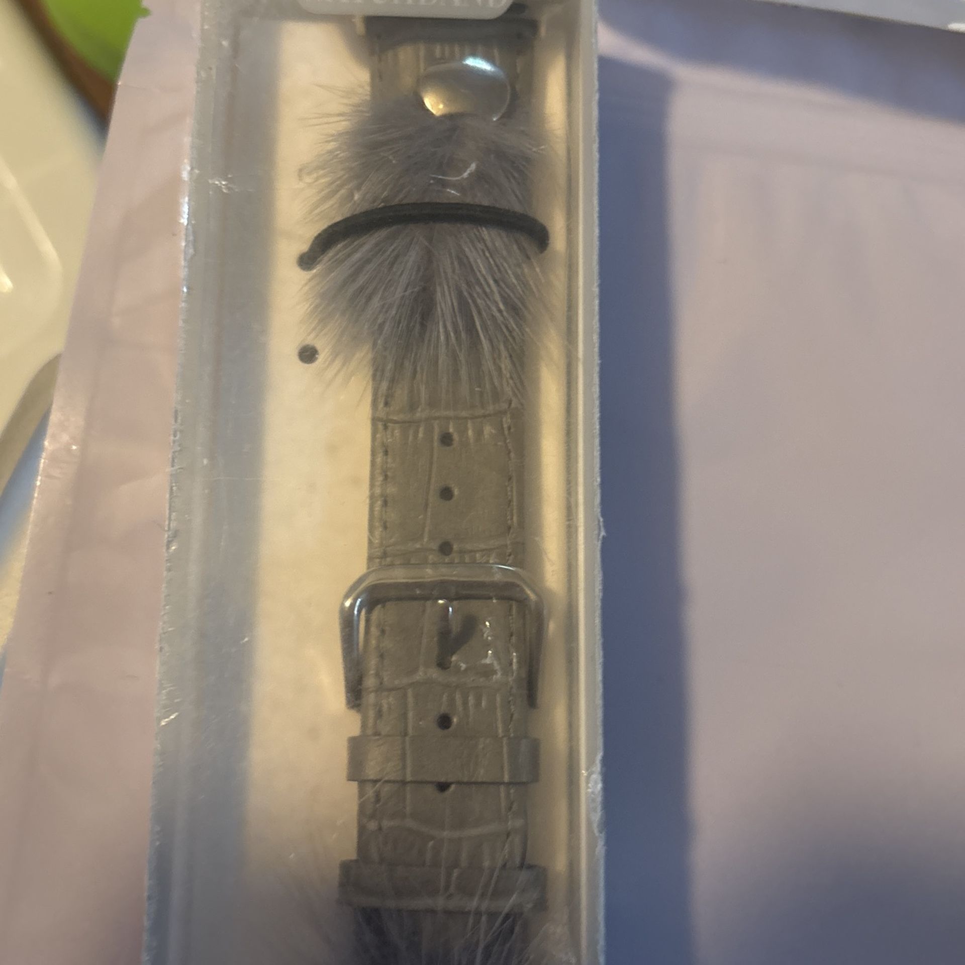 Fuzzy Gray Apple Watch Band 38/40MM
