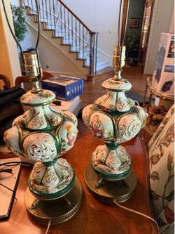 Vintage Italian Lamps - Marked set of two