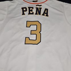 Astros Nike Gold Rush World Series Jersey "Peña"