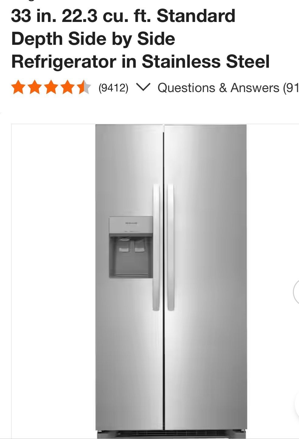 New SS Frigidaire Appliances