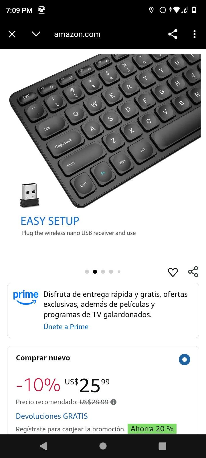 Keyboard Rechargeable Long Battery Life