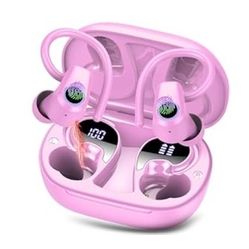 Wireless Earbuds, Bluetooth 5.3 Headphones Sport, In Ear buds Wireless Earbuds Bluetooth 50H Playtime LED Display, Deep Bass Stereo Noise Cancelling H