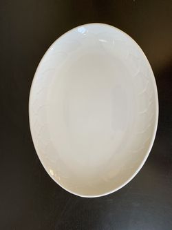 7 Large Handmade Asian Ceramic Party Plates.