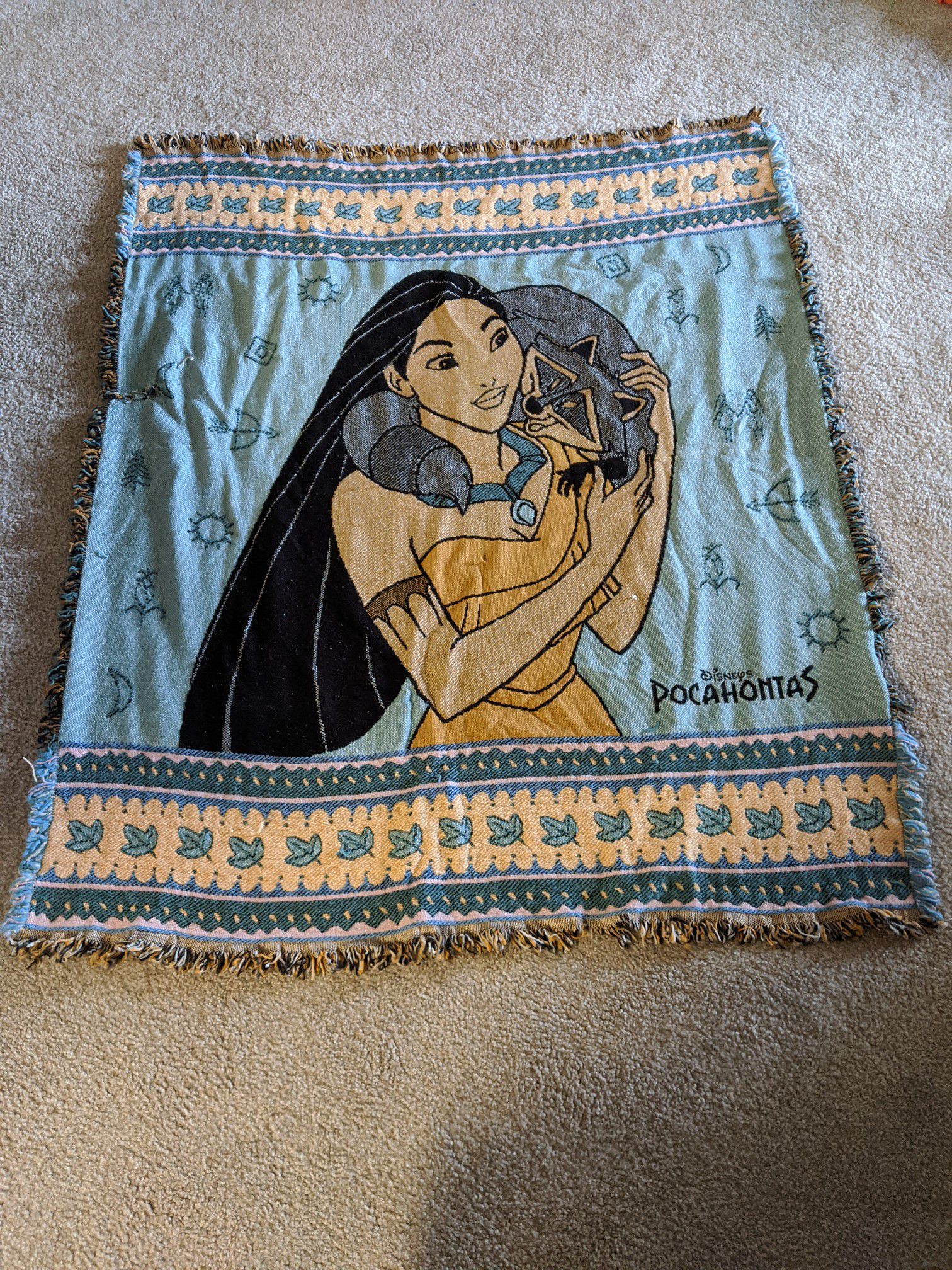 Pocahontas Knitted Throw Blanket