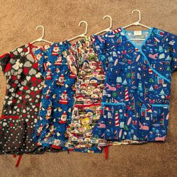 Scrubs Tops-women's size Medium $5 each