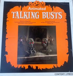 Sams Club Halloween Animated Interactive Talking Busts Heads Move