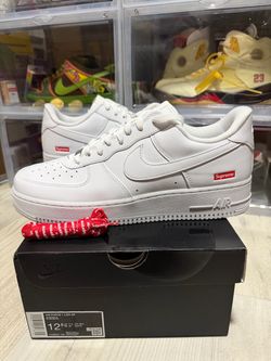 Nike Air Force 1 Low Supreme White Size 12.5