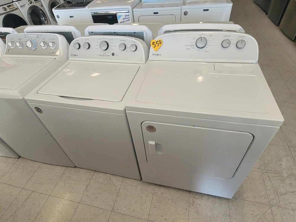 Topload Washer And Electric Dryer Set Used In Good Condition With 90days Warranty From $550 Up To $699