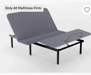 Adjustable Bed Base with Black Metal Frame