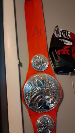 Kid toy belt signed by Kofi Kingston