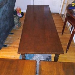 Antique Coffee Table and Two Tier Side Tables