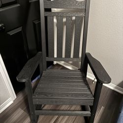 Large Wood Rocking Chair Like New
