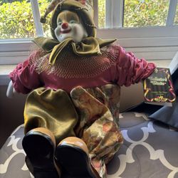Clown - Porcelain face and feet 